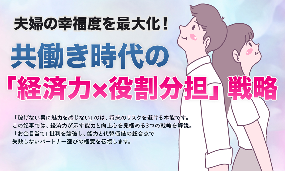 夫婦の幸福度を最大化！共働き時代の「経済力×役割分担」戦略