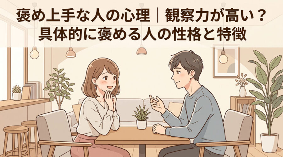 褒め上手な人の心理｜観察力が高い？具体的に褒める人の性格と特徴