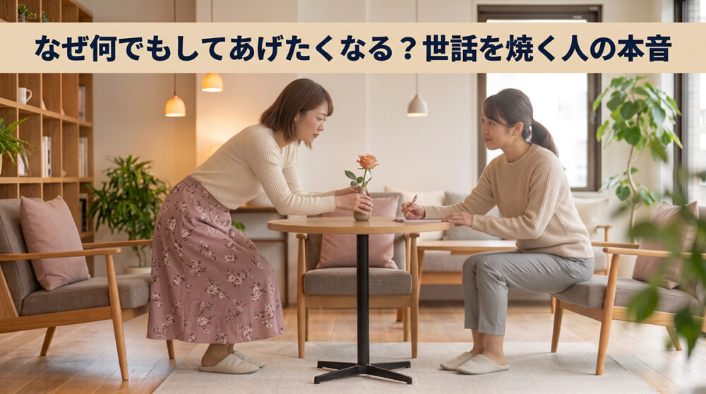 何でもしてあげたくなる人の本音を表した見出し画像
