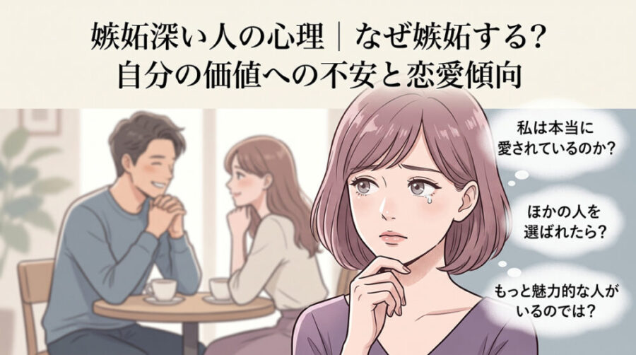 嫉妬深い人の心理｜なぜ嫉妬する？自分の価値への不安と恋愛傾向