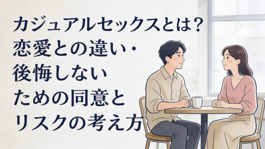 カジュアルセックスとは？恋愛との違い・後悔しないための同意とリスクの考え方