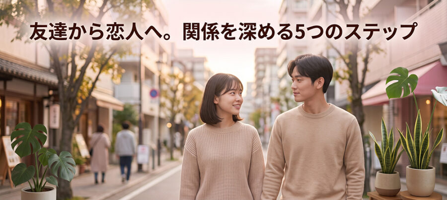 友達以上恋人未満から抜け出す5つのステップ