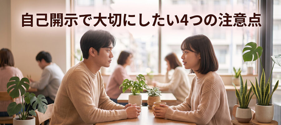 自己開示で避けたい4つのこと
