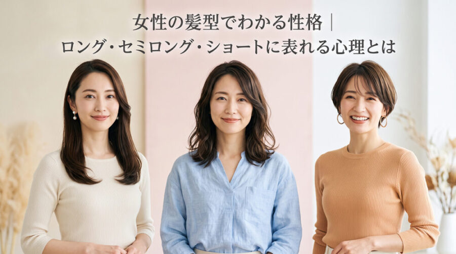 女性の髪型でわかる性格｜ロング・セミロング・ショートに表れる心理とは