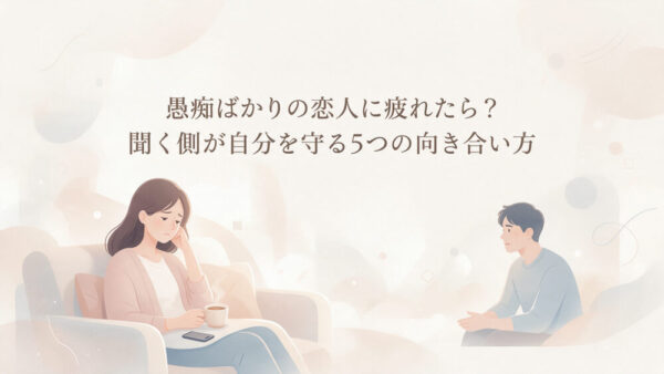愚痴ばかりの恋人に疲れたら？聞く側が自分を守る5つの向き合い方