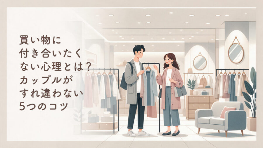 買い物に付き合いたくない心理とは？カップルがすれ違わない5つのコツ